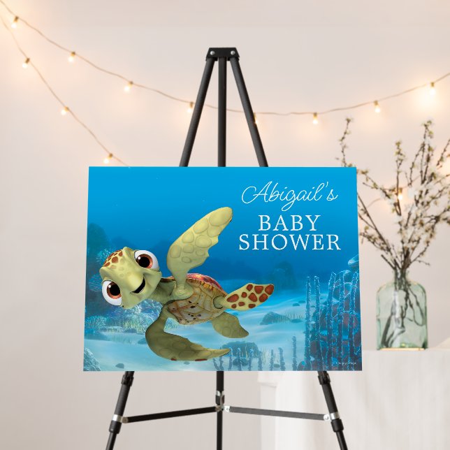 Finding Nemo | Squirt Baby Shower Welcome Sign (In Situ (Stand))