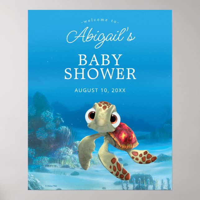 Finding Nemo | Squirt Baby Shower Welcome Sign (Front)