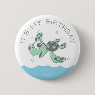 Finding Nemo Squirt Birthday  Button