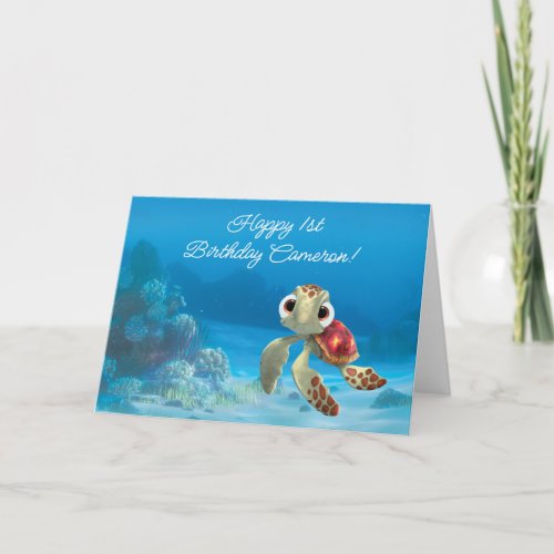Finding Nemo Squirt Birthday Card