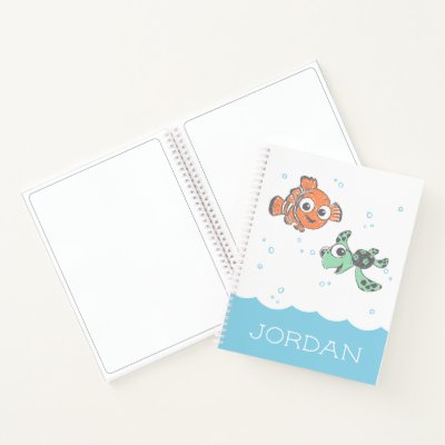 Finding Nemo &amp; Squirt Birthday Notebook