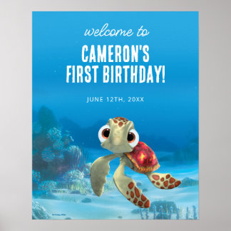 Finding Nemo | Squirt Birthday Welcome Sign