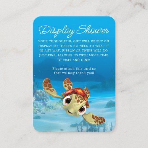 Finding Nemo Squirt Display Shower Place Card