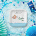 Finding Nemo & Squirt First Birthday Paper Plates