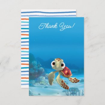 Finding Nemo Squirt First Birthday Thank You Invitation by FindingDory at Zazzle