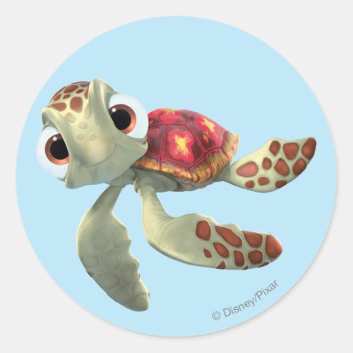Finding Nemo  Squirt Floating Classic Round Sticker