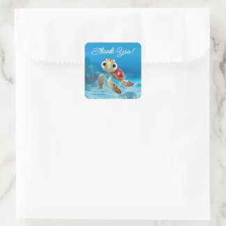 Finding Nemo Squirt Thank You Square Sticker