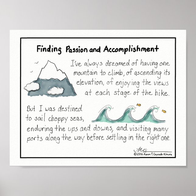 Finding Passion and Accomplishment Print (Front)