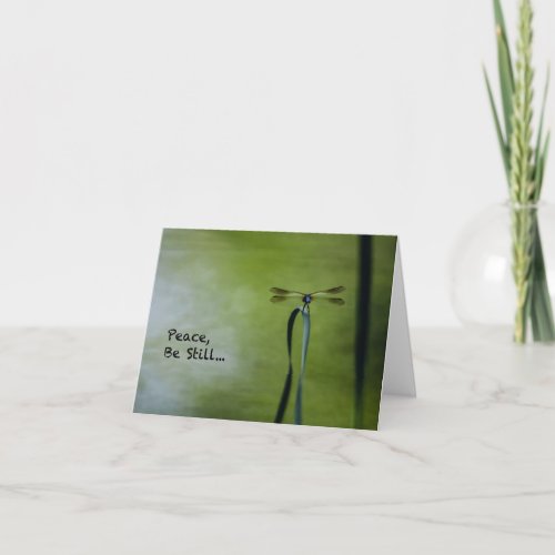 Finding Peace  Being Still __ Note Card