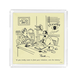 Finding Relatives Acrylic Tray