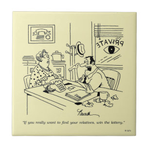 Finding Relatives Ceramic Tile