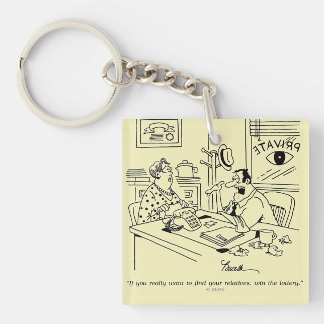 Finding Relatives Keychain (Front)