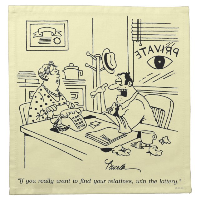 Finding Relatives Napkin (Front)