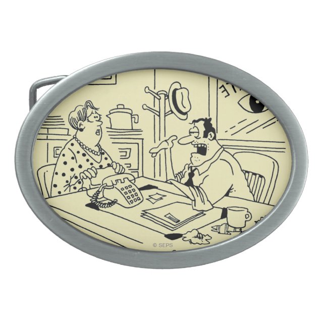 Finding Relatives Oval Belt Buckle (Front)