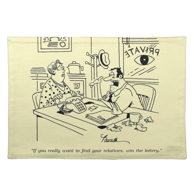 Finding Relatives Placemat (Front)