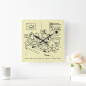 Finding Relatives Square Wall Clock (Home)