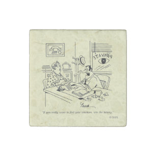 Finding Relatives Stone Magnet