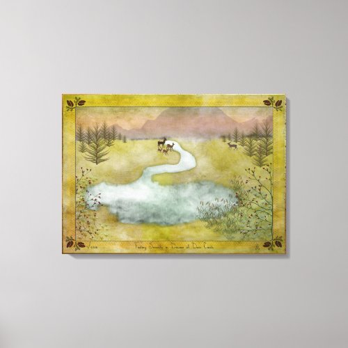 Finding Serenity in Dreams of Deer Creek _ gwc Canvas Print