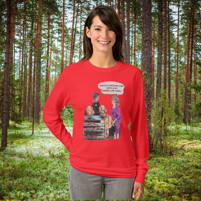 Finding the Right Bra womens Long Sleeve T-Shirt (Creator Uploaded)