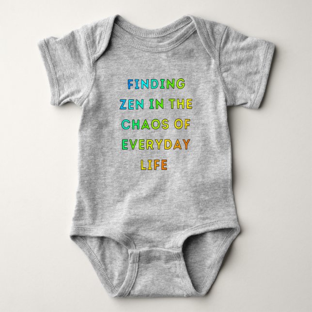 Finding Zen Baby Bodysuit (Front)
