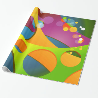 Fine Abstract Cool Colorful Geometric Fashion Wrapping Paper