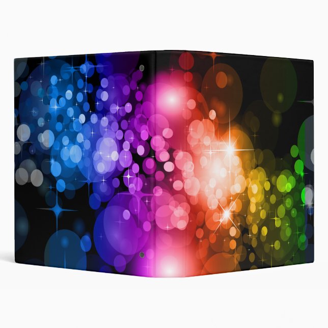 Fine Abstract Cool Cute Girly Retro Fashion 3 Ring Binder (Background)