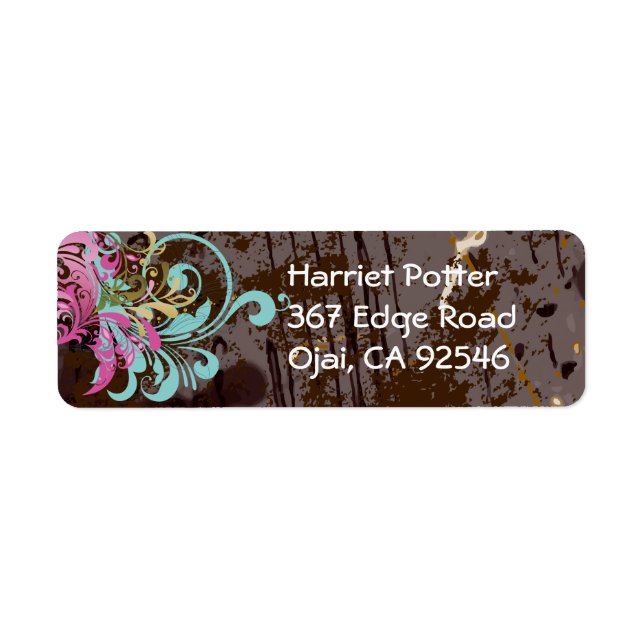 Fine Abstract Cool Cute Girly Retro Fashion Label (Front)