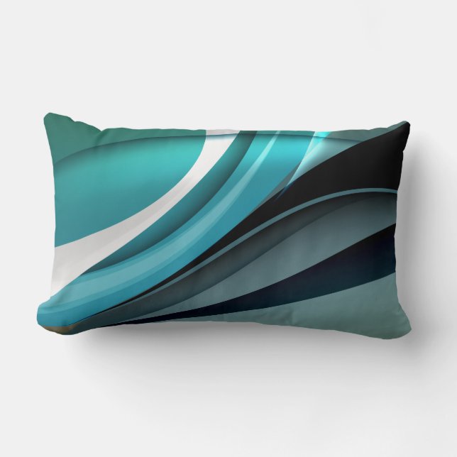 Fine Abstract Cool Cute Girly Retro Fashion Lumbar Pillow (Front)