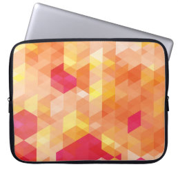 Fine Abstract Geometric Cool Retro Fashion Laptop Sleeve