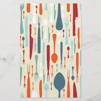 Fine Abstract Kitchen Knives Forks Spoons