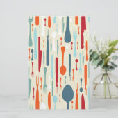 Fine Abstract Kitchen Knives Forks Spoons (Standing Front)