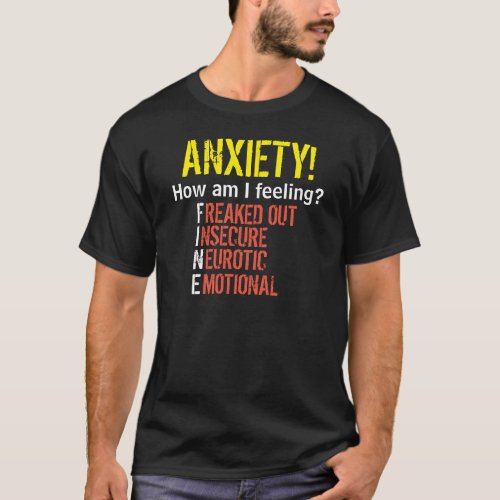 FineAnxiety T_Shirt Light Text