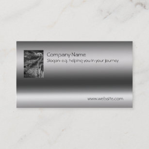 Fine Art - A Journey Made on metallic-effect Business Card
