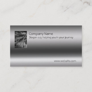 Fine Art - A Journey Made on metallic-effect Business Card