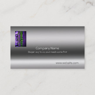 Fine art, Abstract Weir and Water - metallic-look Business Card
