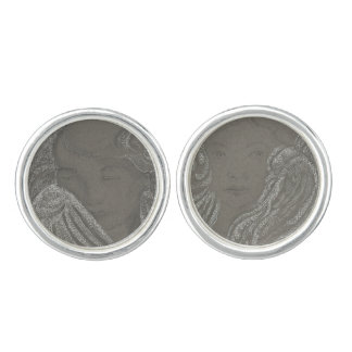 Fine Art Angel Drawings Cufflinks