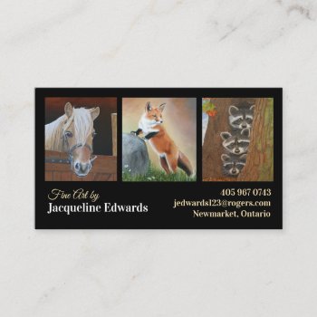 Fine Art Artist Business Card by Spice at Zazzle