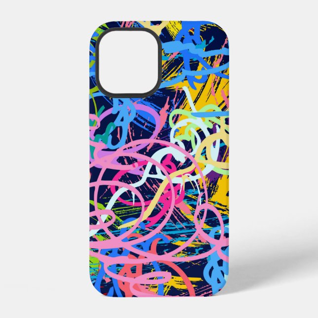 Fine Art background. Seamless pattern with grunge  Iphone Case (Back)