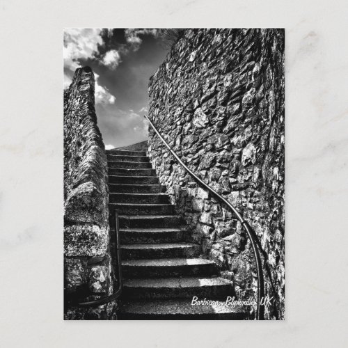 Fine Art, Barbican Steps, Plymouth Postcard Fine Art, Barbican Steps, Plymouth Postcard