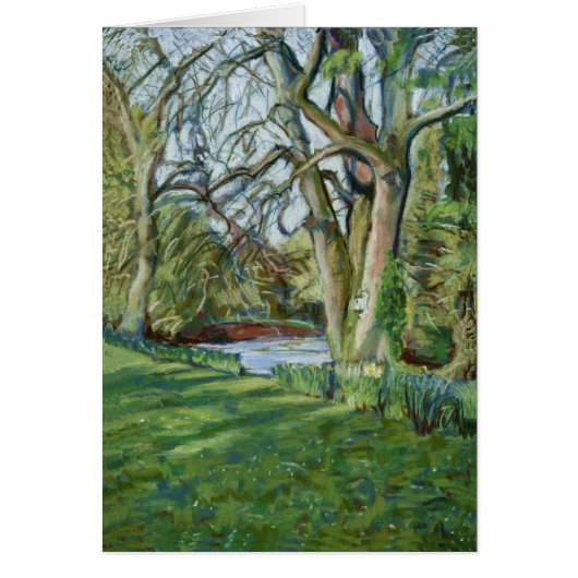 Fine Art Blank Card - Riverbank in Early Spring (Front)