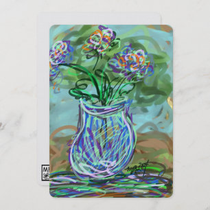 Fine Art Bright FloRAL dopamine decor Contemporary