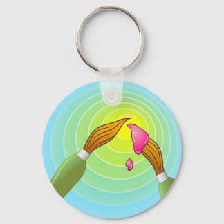 Fine Art Brushes Keychain
