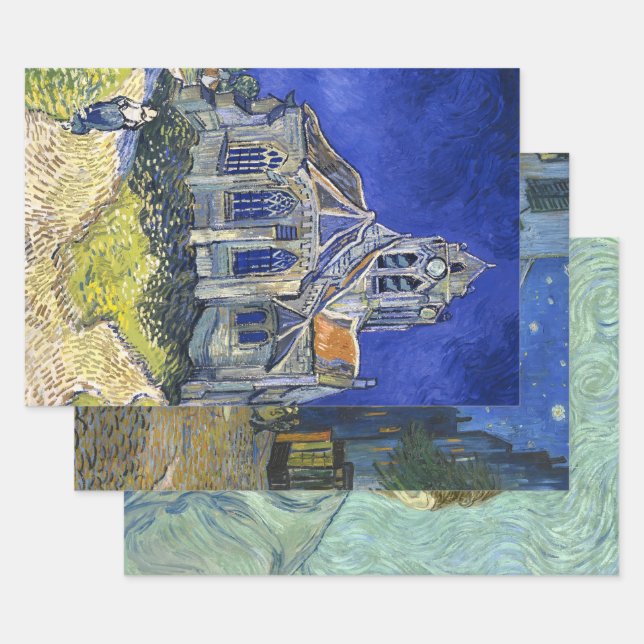 Fine Art by Vincent Van Gogh, Decoupage Wrapping Paper Sheets (Set)