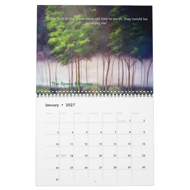 Fine Art Calender by Kiki Curry   2012 Calendar (Jan 2027)