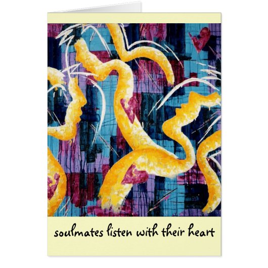 Fine Art Card 'soulmates' - Augustine (Front)