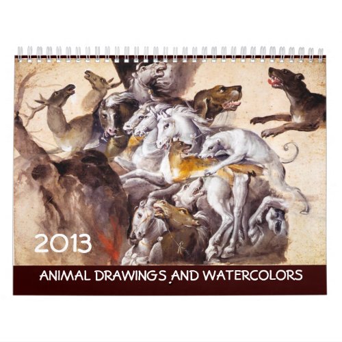 FINE ART COLLECTION   Animal Drawings 2013 Calendar