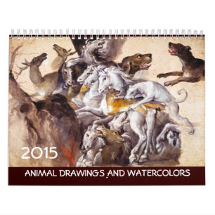FINE ART COLLECTION  / Animal Drawings 2015 Calendar