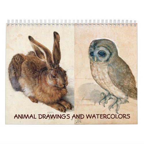 FINE ART COLLECTION   Animal Drawings 2017 Calendar