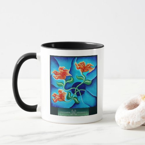Fine Art Cup Mug Wall Flowers III