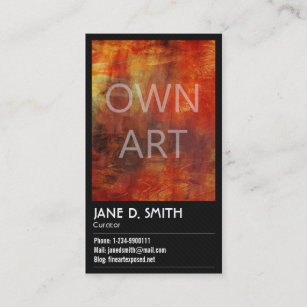 Fine Art Curator Business Card